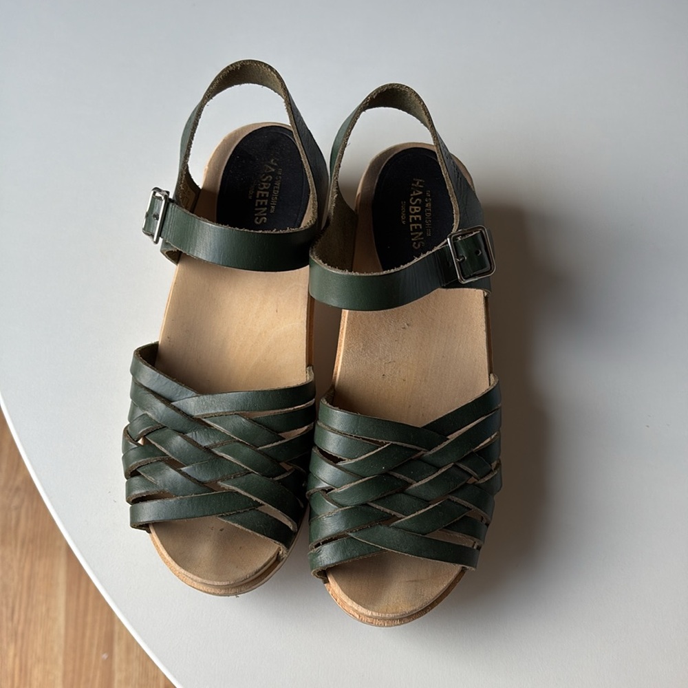 Swedish Hasbeens Clog Open Toe Sandals - image 2